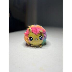 Squeezamals Kitty Cat Rainbow Ball Approx 3” Florescent Plush Stuffed Toy Animal